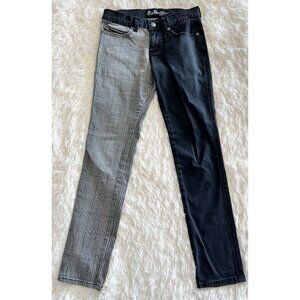 Royal Bones Daang Goodman Man 28 Short X 27 Plaid Black Jeans Goth Mens Skinny